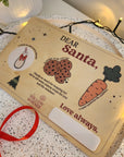 Personalised Wooden Dear Santa Tray - Christmas Eve Family Decoration - The Willow Corner