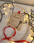 Santa's Magic Key Holder - Christmas Hanging Chimney Tree Decoration - The Willow Corner