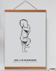 1:1 Scale Birth Poster - Personalised Poster - The Willow Corner
