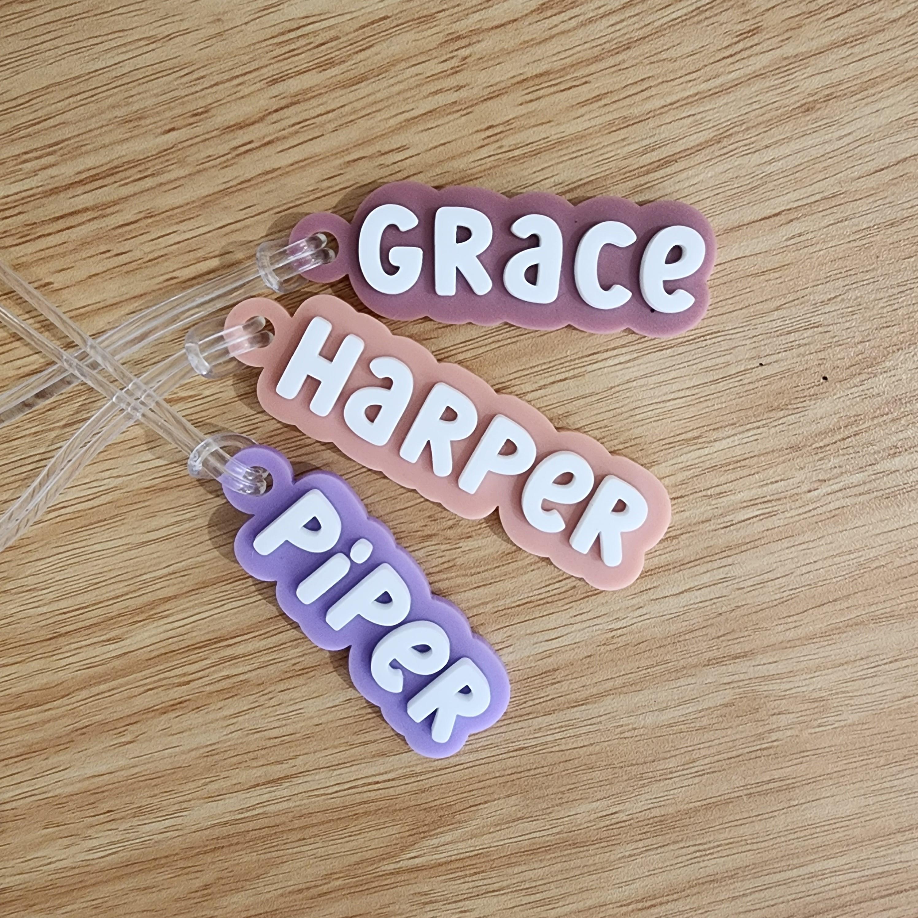 3D Personalised Acrylic Name Bag Tag 🎒 - The Willow Corner