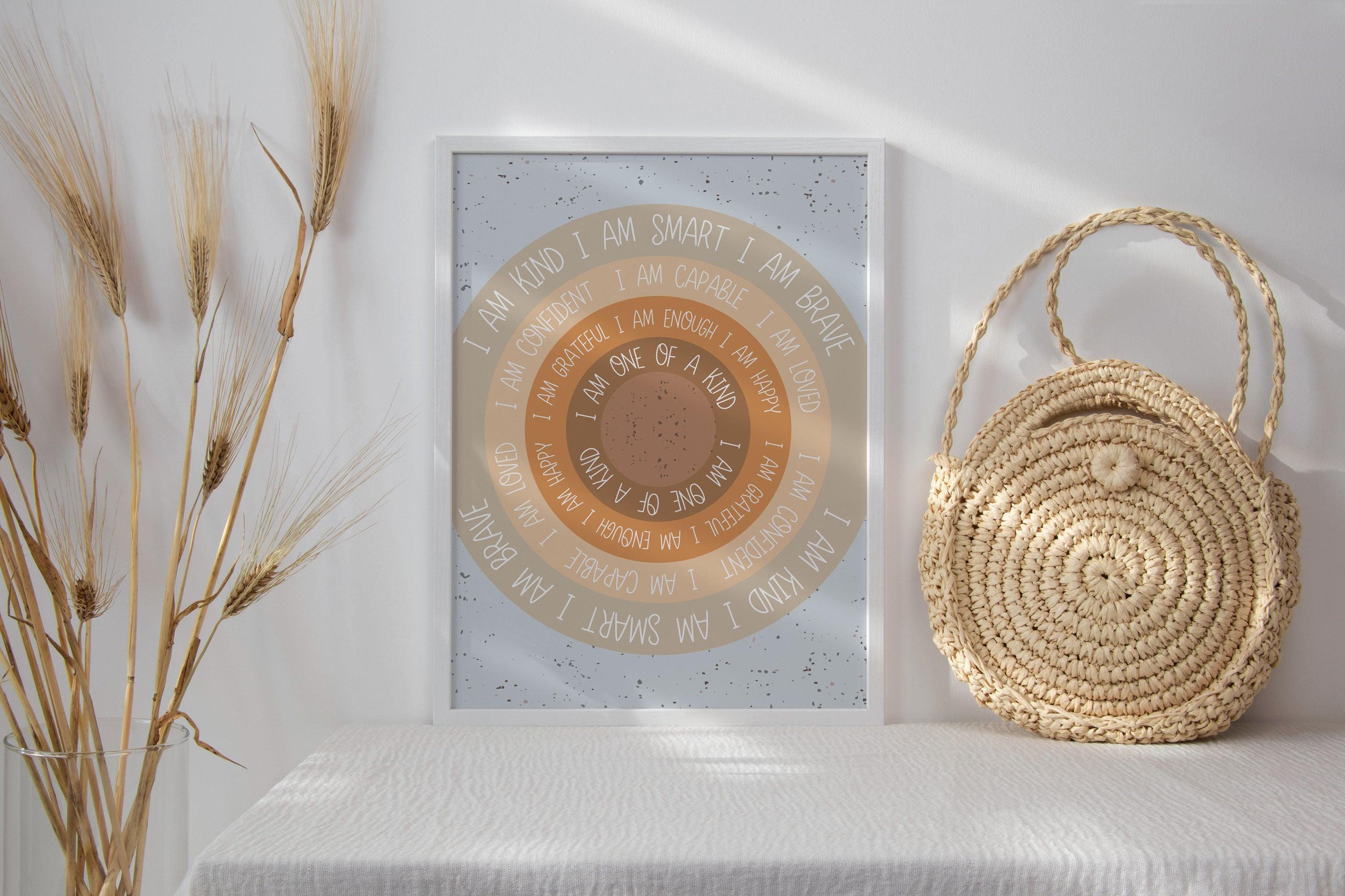 Affirmation Sunshine - Earth - Poster - The Willow Corner