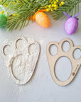 Easter Bunny Footprint Stencil - Easter Gift - The Willow Corner