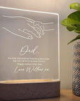Hold My Hand Daddy - Personalised Father's Day Night Light - The Willow Corner