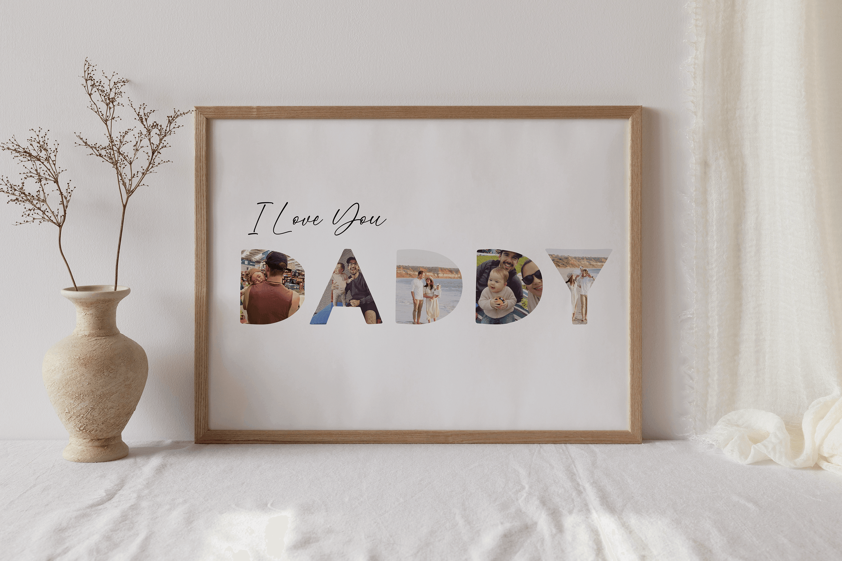 I Love You Daddy - Personalised Father&#39;s Day Poster - The Willow Corner