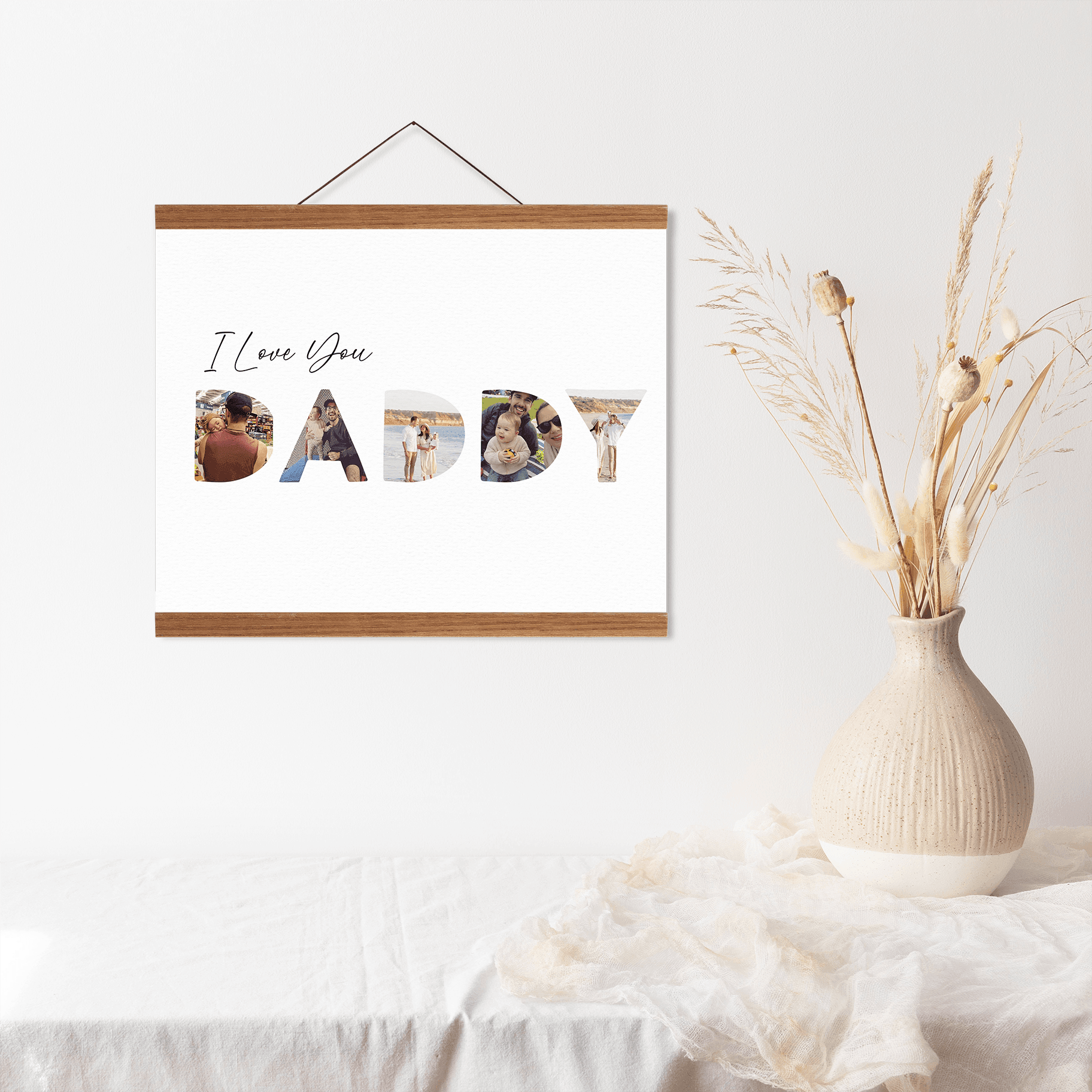 I Love You Daddy - Personalised Father&#39;s Day Poster - The Willow Corner