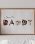 I Love You Daddy - Personalised Father's Day Poster - The Willow Corner