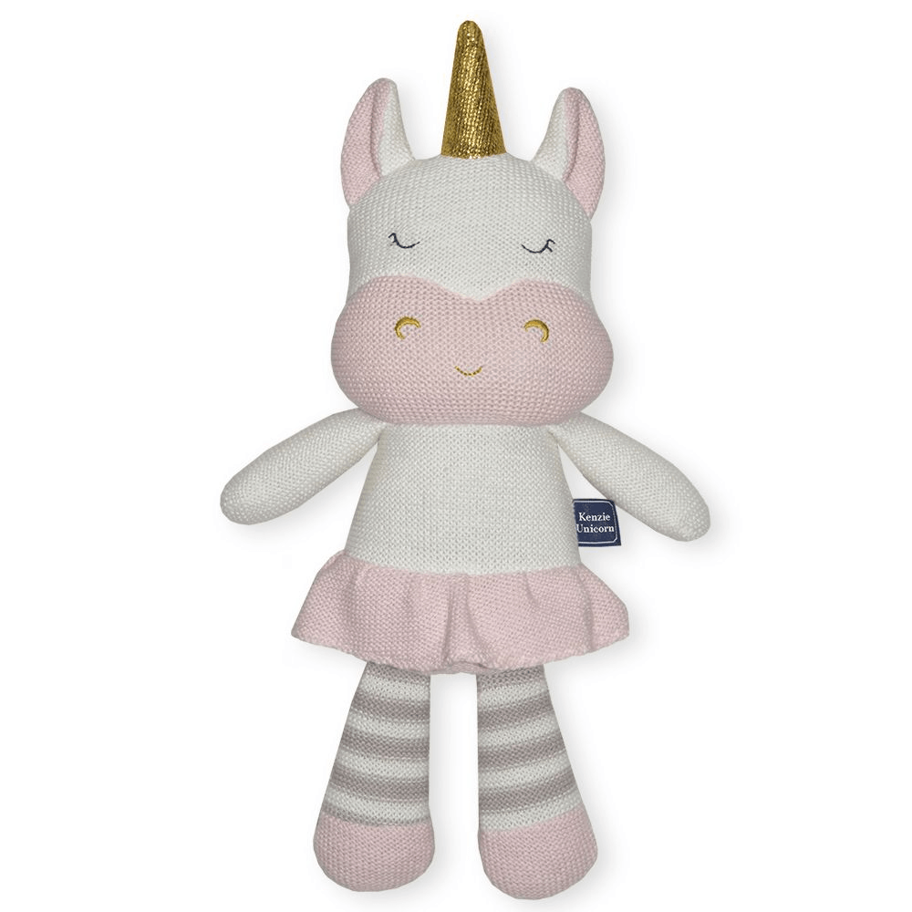 Kenzie the Unicorn - Knitted Toy - The Willow Corner