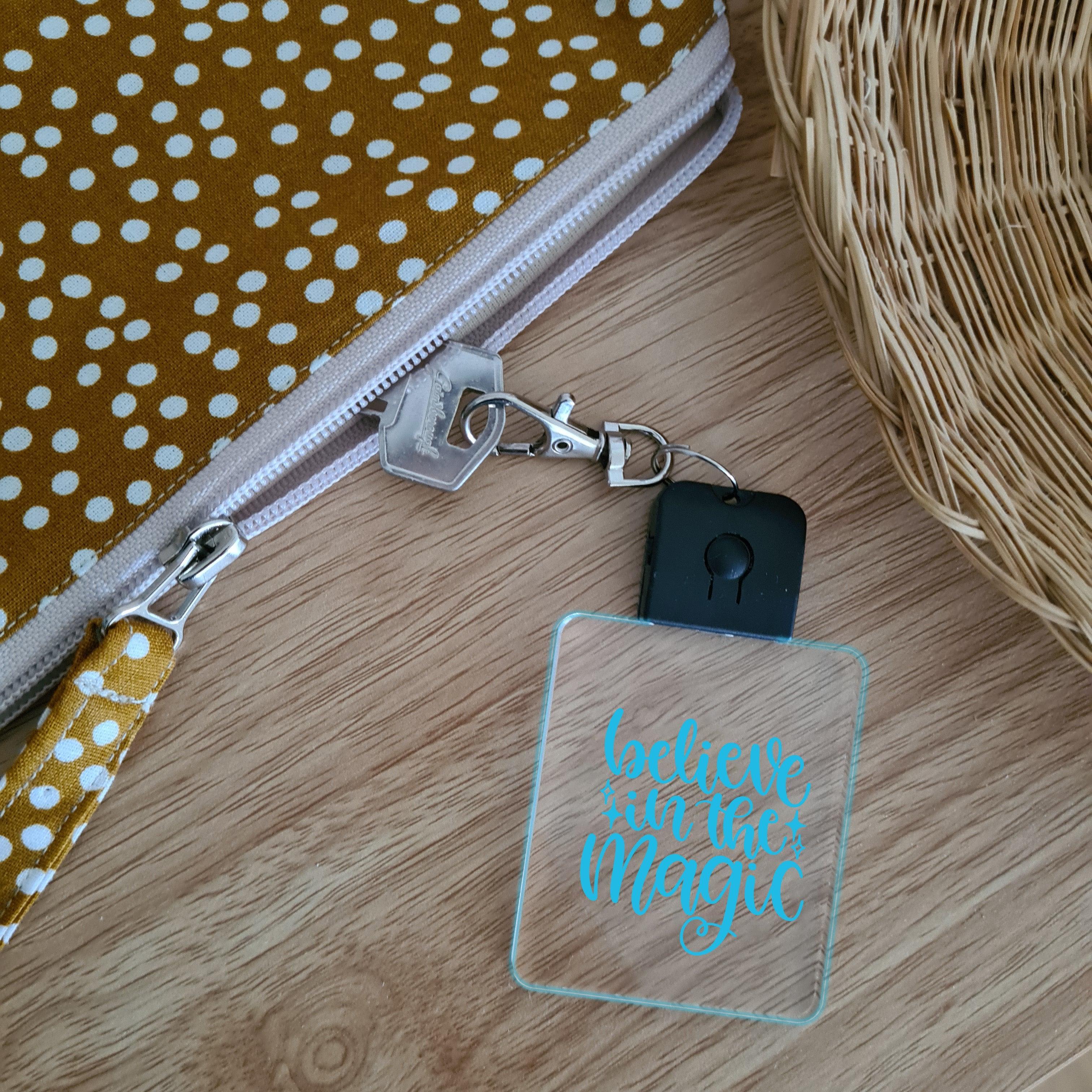 LED Glowing Keychain 🌕 - Believe in the Magic - The Willow Corner