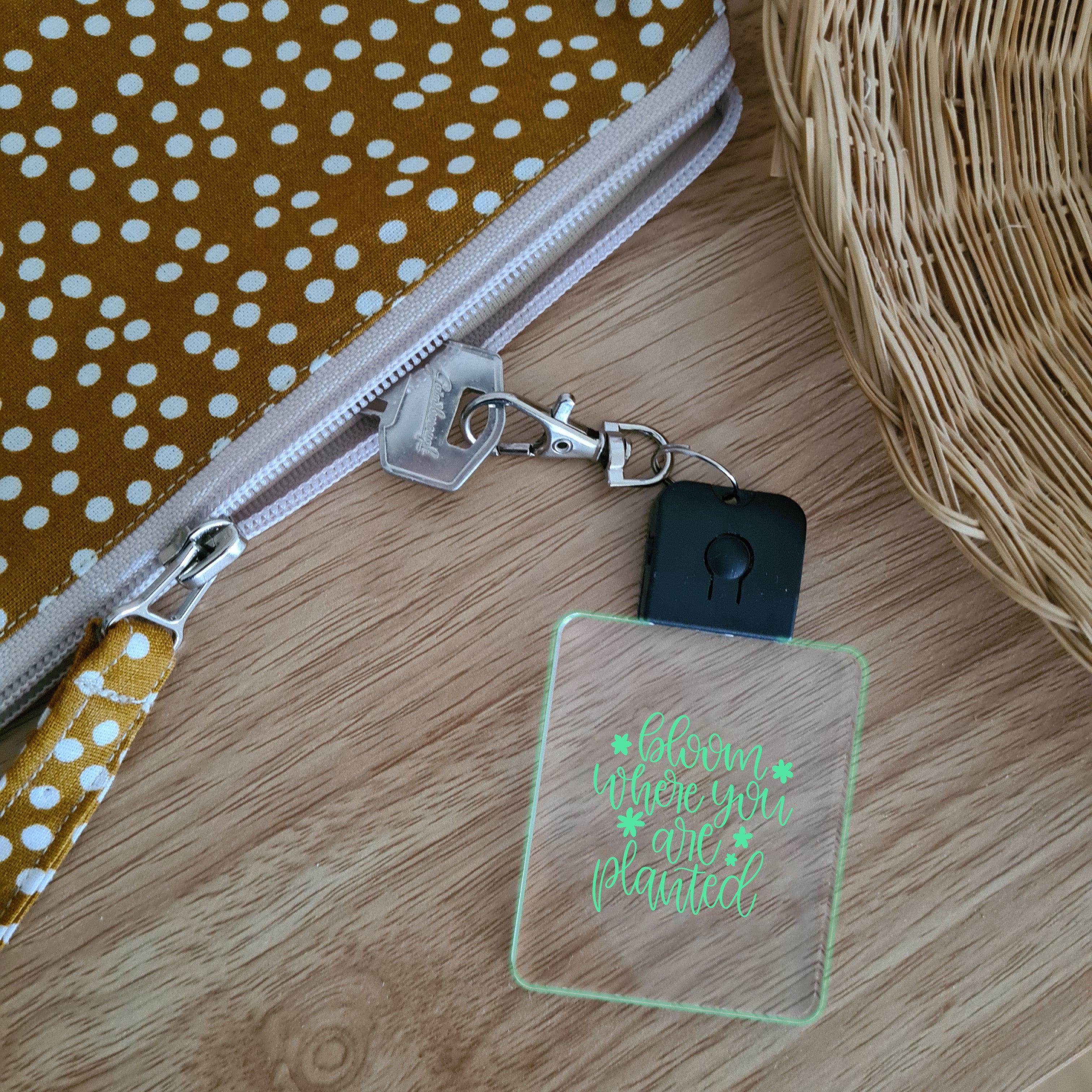 LED Glowing Keychain 🌕 - Bloom Where You Are Planted - The Willow Corner