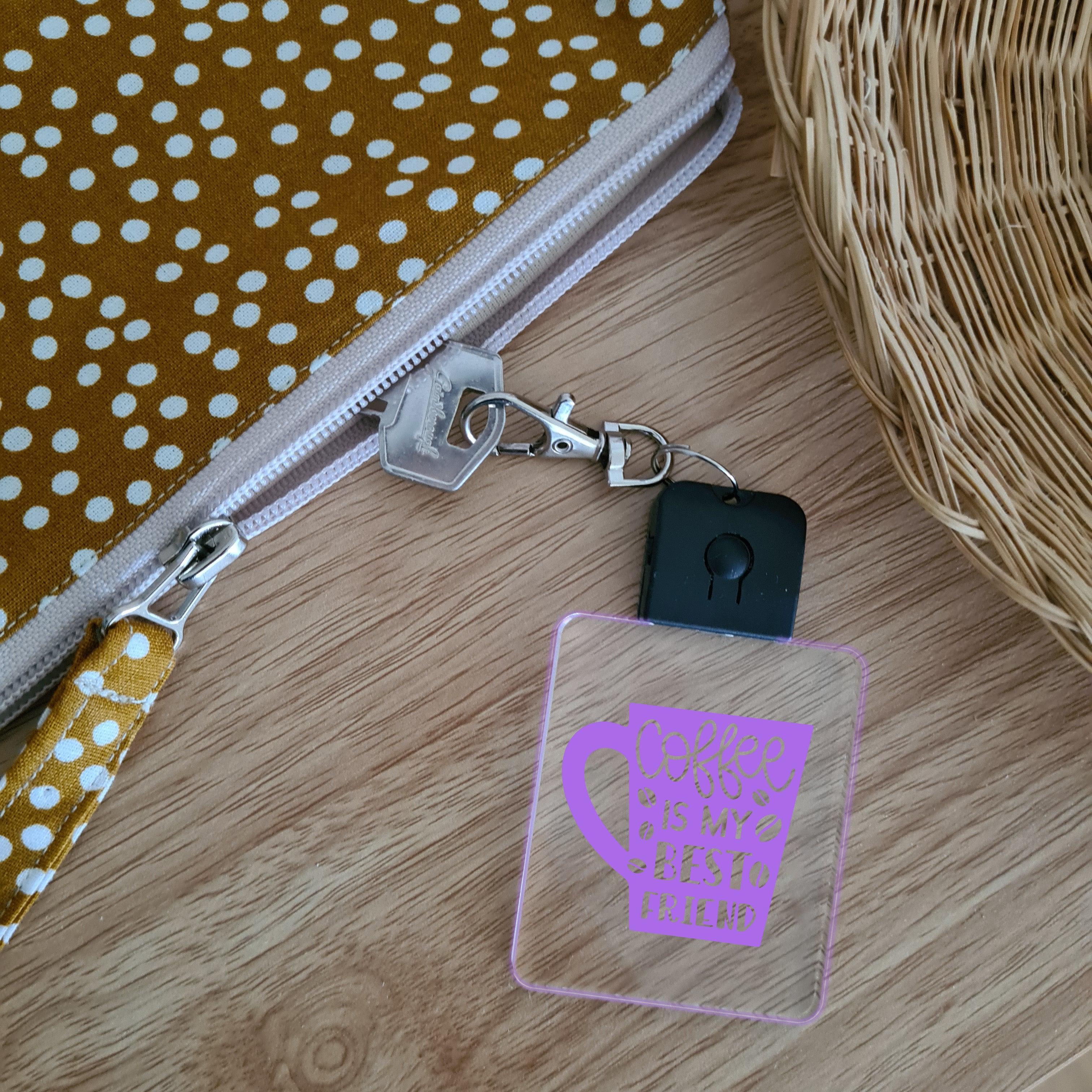 LED Glowing Keychain 🌕 - Coffee Is My Best Friend - The Willow Corner