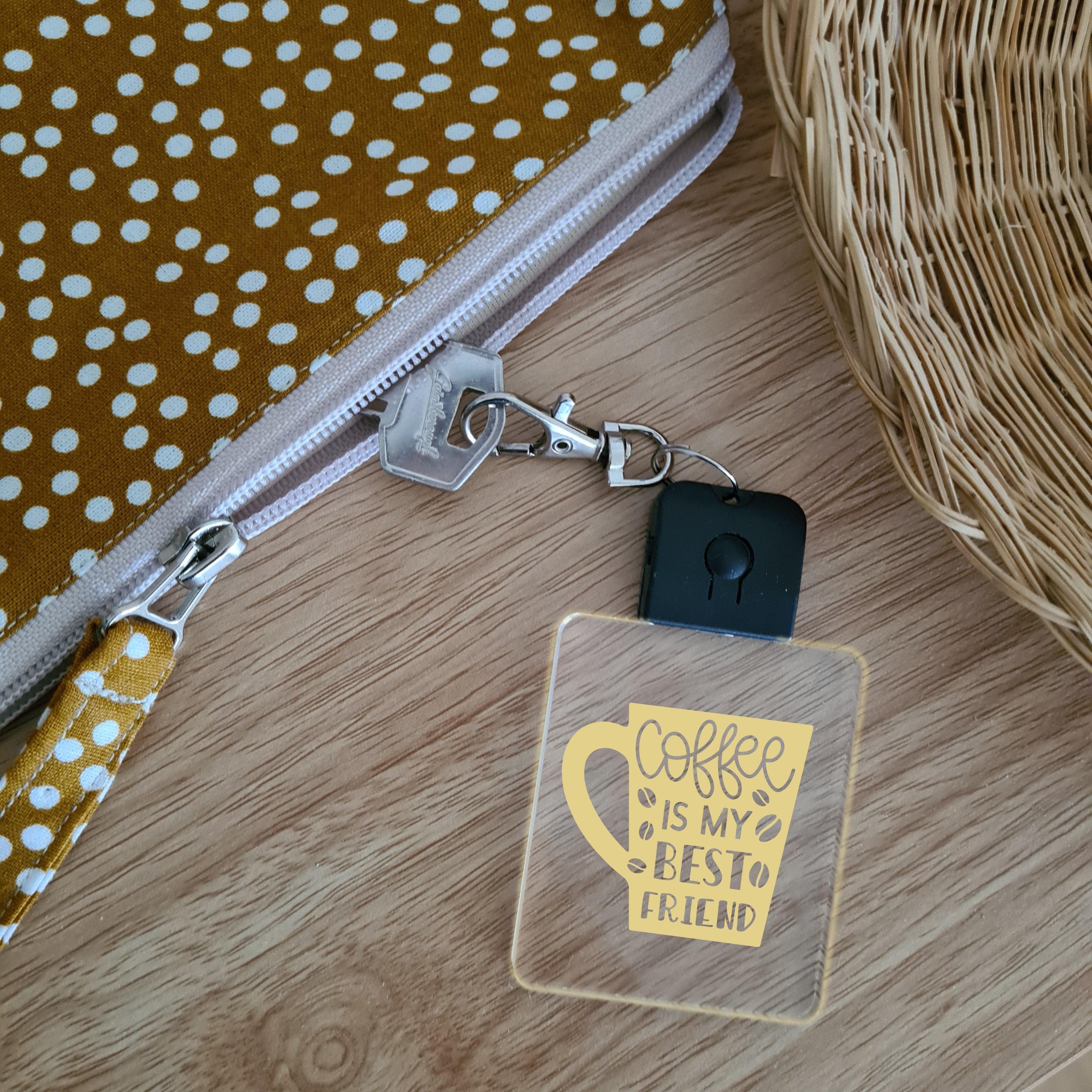 LED Glowing Keychain 🌕 - Coffee Is My Best Friend - The Willow Corner
