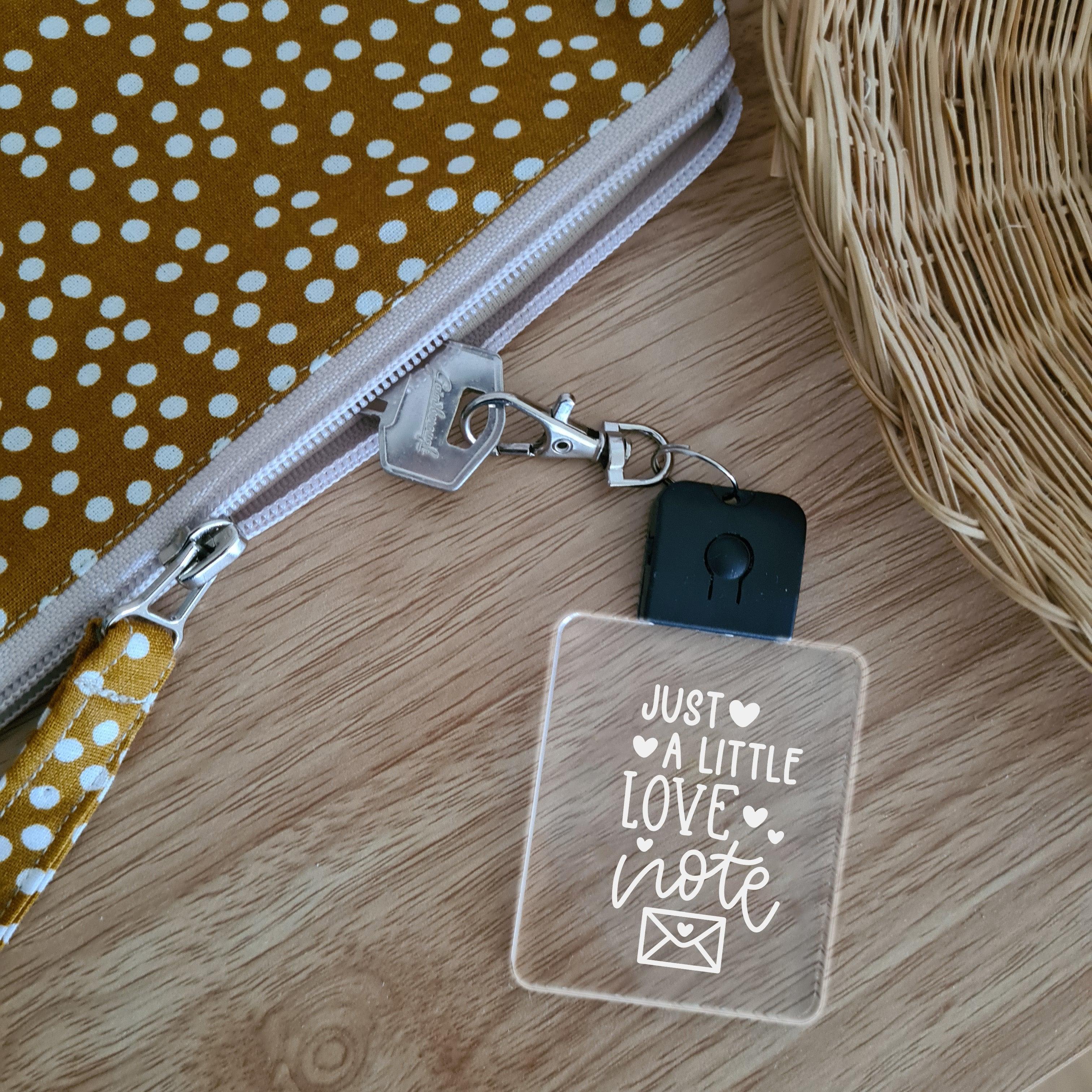 LED Glowing Keychain 🌕 - Just a Little Love Note - The Willow Corner