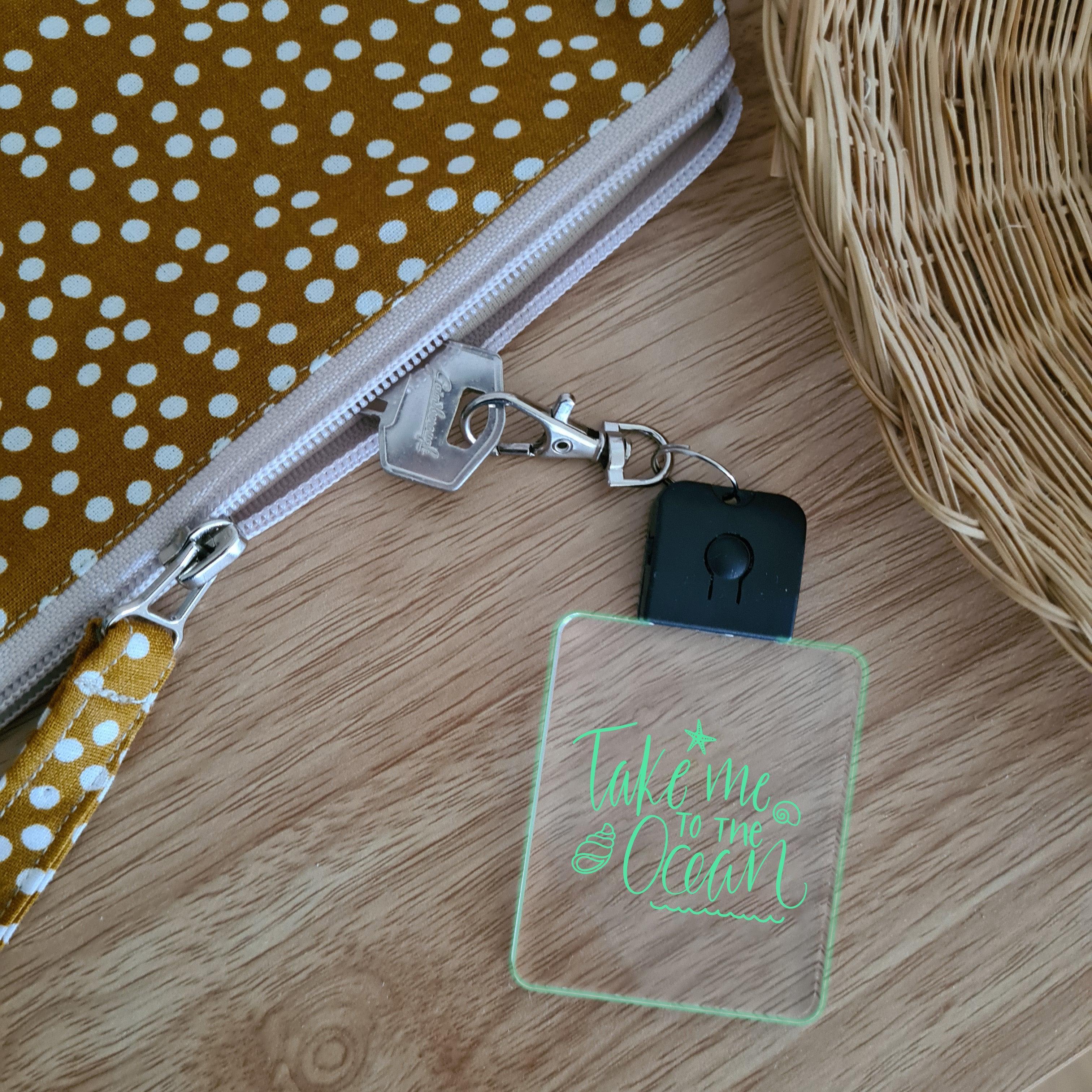 LED Glowing Keychain 🌕 - Take Me To The Ocean - The Willow Corner