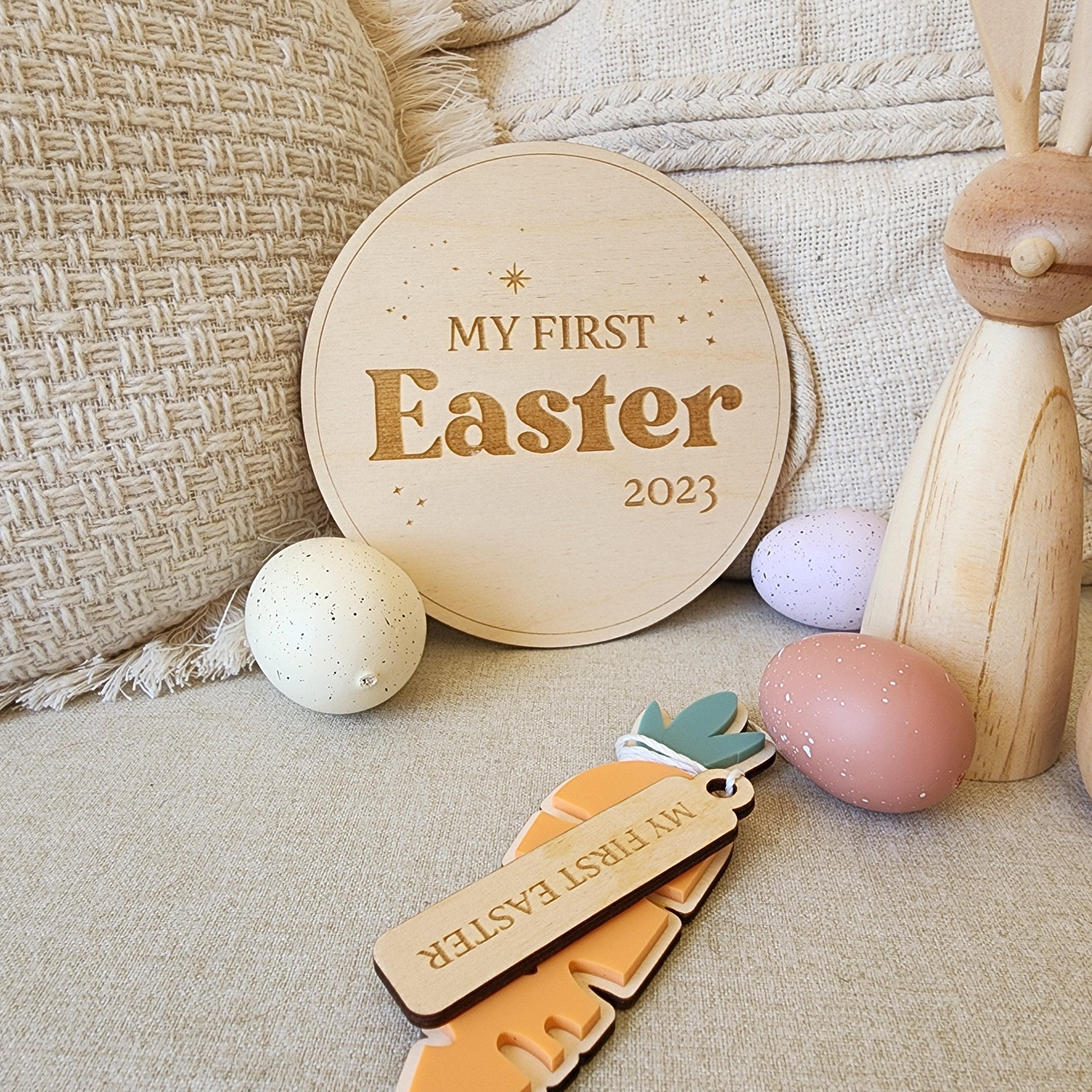 My First Easter 2024 - Easter Milestone Disc - The Willow Corner