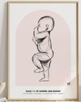 NEW 2023 - 1:1 Scale Arch Birth Poster - Personalised Poster - The Willow Corner