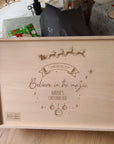 Personalised Christmas Keepsake Box - Believe in the Magic (Baubles) - The Willow Corner