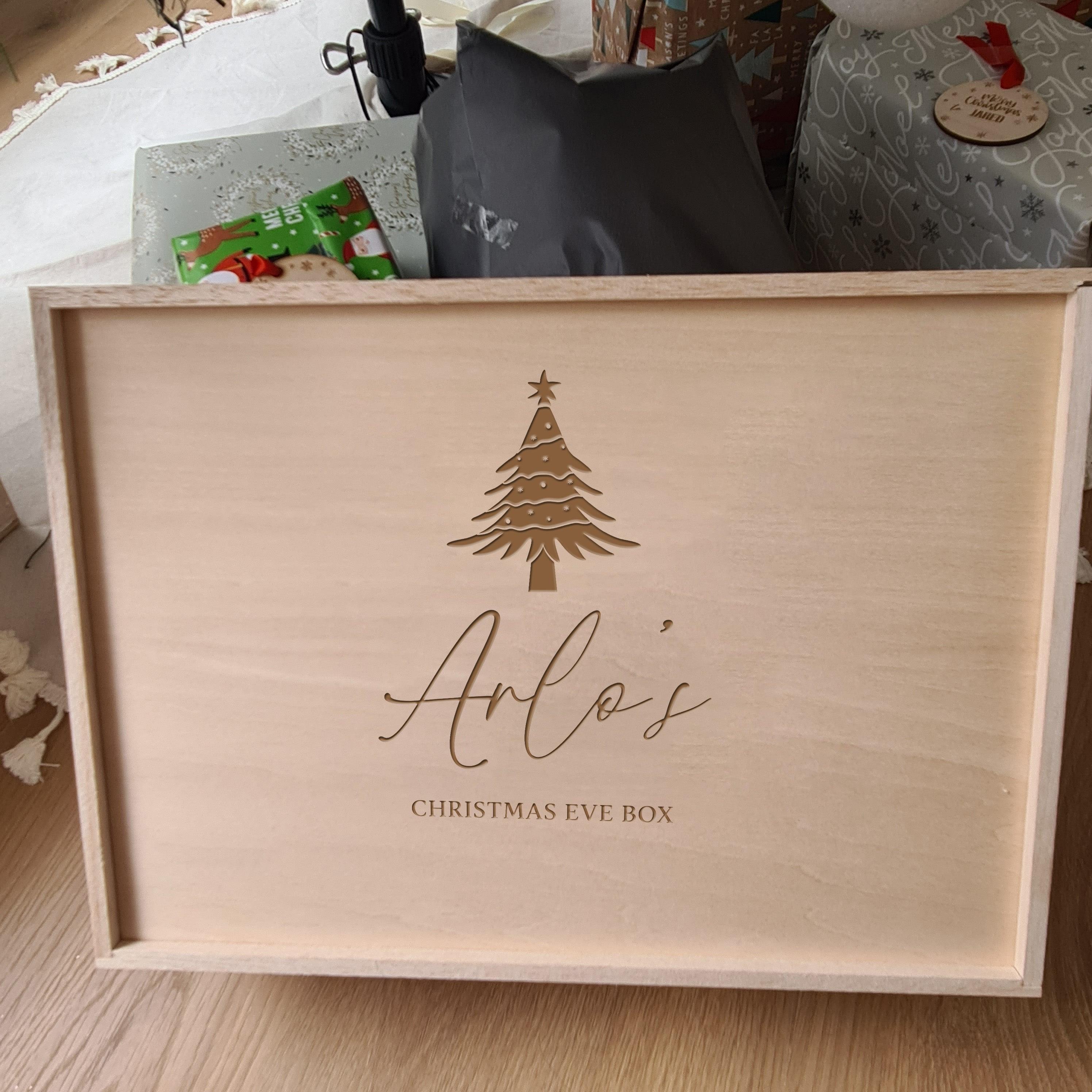 Personalised Christmas Keepsake Box - Christmas Tree - The Willow Corner