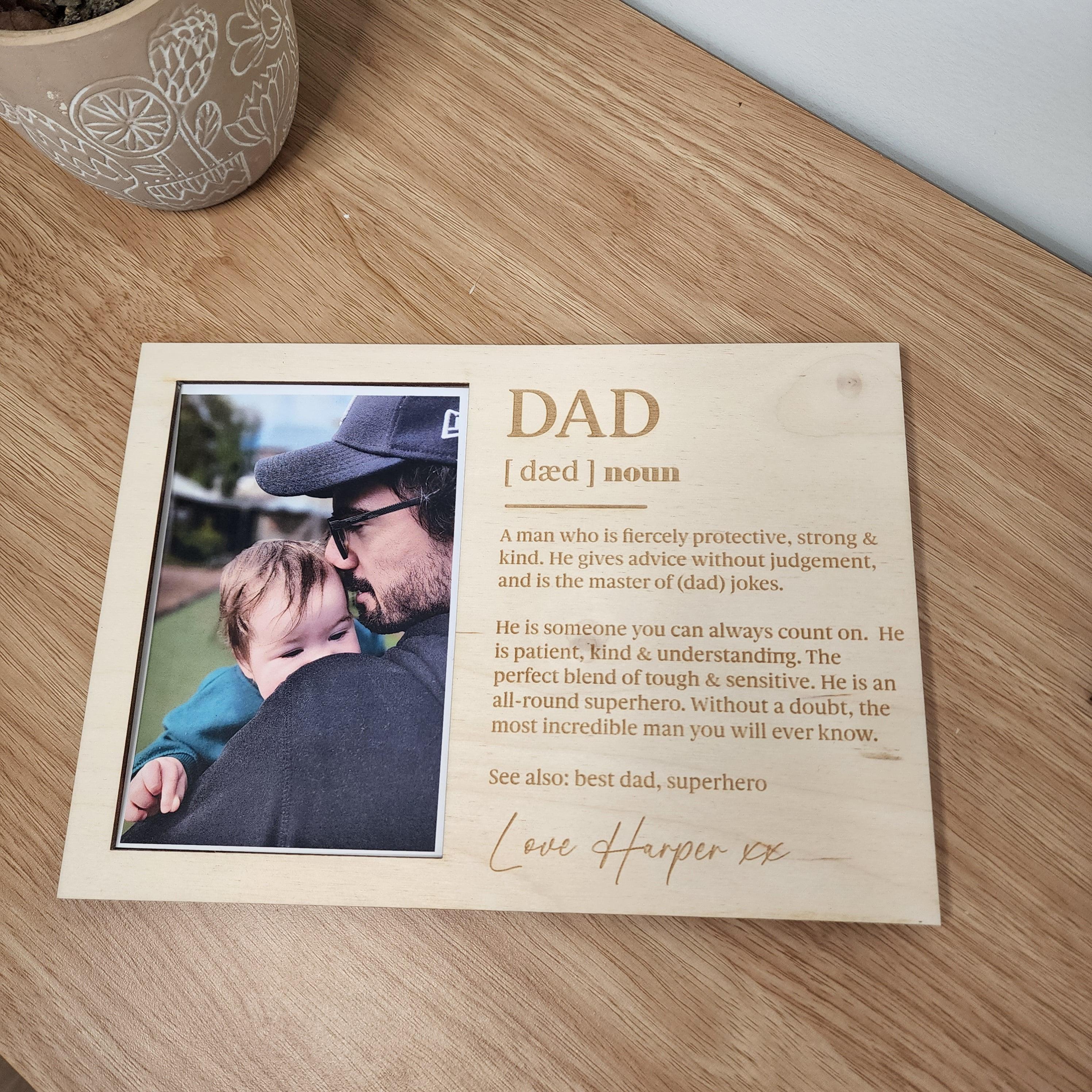 Personalised Dad Definition 6x4" Photo Frame - Father's Day Gift - The Willow Corner
