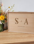 Personalised Floral Monogram Memory Keepsake Box - Valentine's Day Gift - The Willow Corner