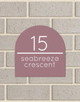 Personalised House Sign 🏠 – Number And Street Arch – Letterbox Sign - The Willow Corner