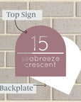 Personalised House Sign 🏠 – Number And Street Arch – Letterbox Sign - The Willow Corner