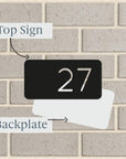 Personalised House Sign 🏠 - Number Only Strip – Letterbox Sign - The Willow Corner