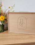 Personalised Luxe Monogram Couples Memory Keepsake Box - Valentine's Day Gift - The Willow Corner
