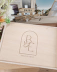 Personalised Luxe Monogram Couples Memory Keepsake Box - Valentine's Day Gift - The Willow Corner