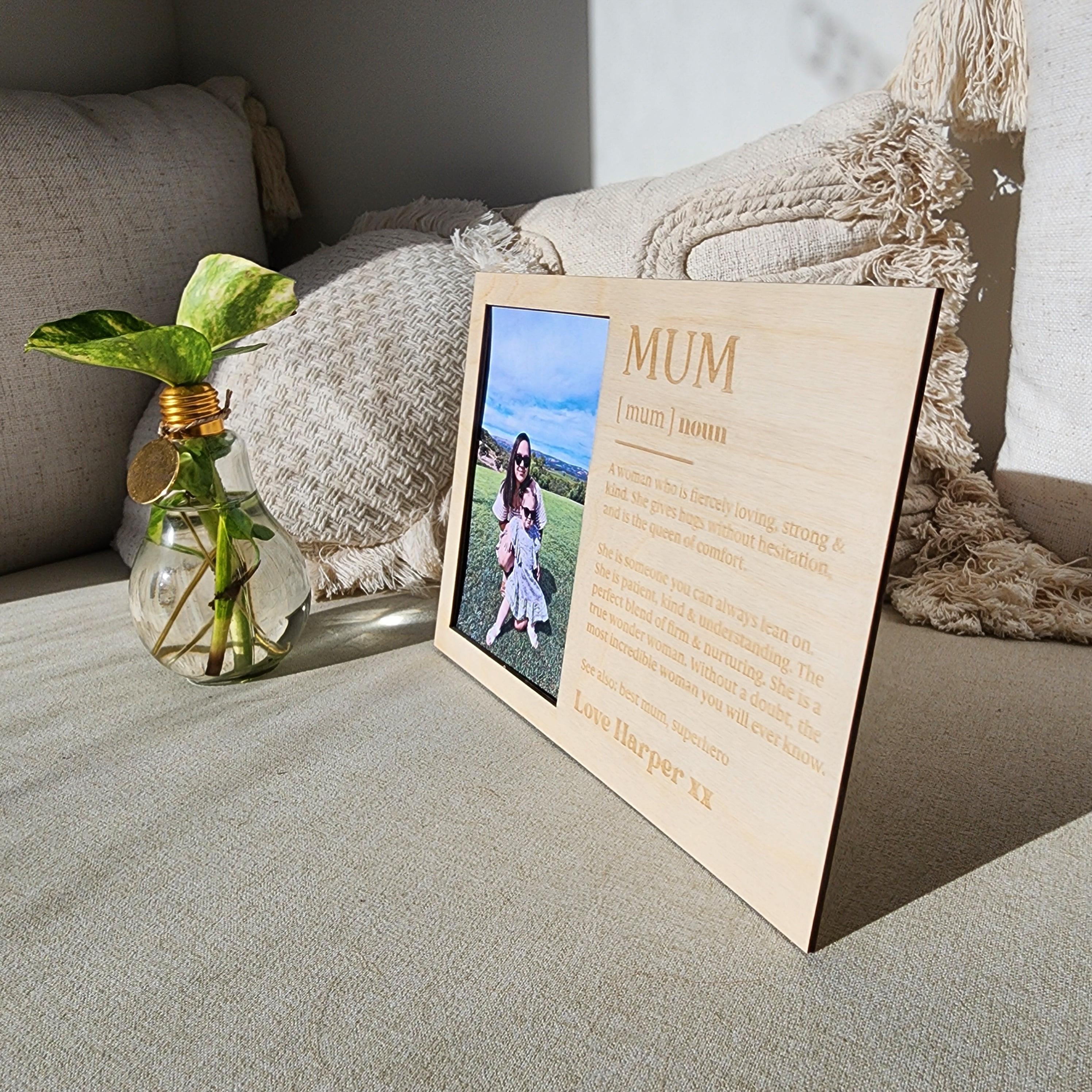 Personalised Mum Definition 6x4&quot; Photo Frame - Mother&#39;s Day Gift - The Willow Corner