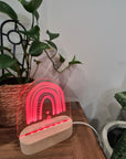Personalised Night Light 🌙 - Boho Rainbow - The Willow Corner