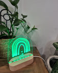 Personalised Night Light 🌙 - Boho Rainbow - The Willow Corner