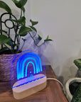 Personalised Night Light 🌙 - Boho Rainbow - The Willow Corner