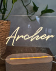 Personalised Night Light 🌙 - Brush Wash Name - The Willow Corner