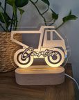 Personalised Night Light 🌙 - Construction Truck - The Willow Corner