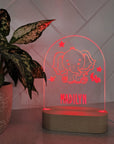 Personalised Night Light 🌙 - Cute Elephant - The Willow Corner