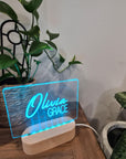 Personalised Night Light 🌙 - Dual Signature Name - The Willow Corner