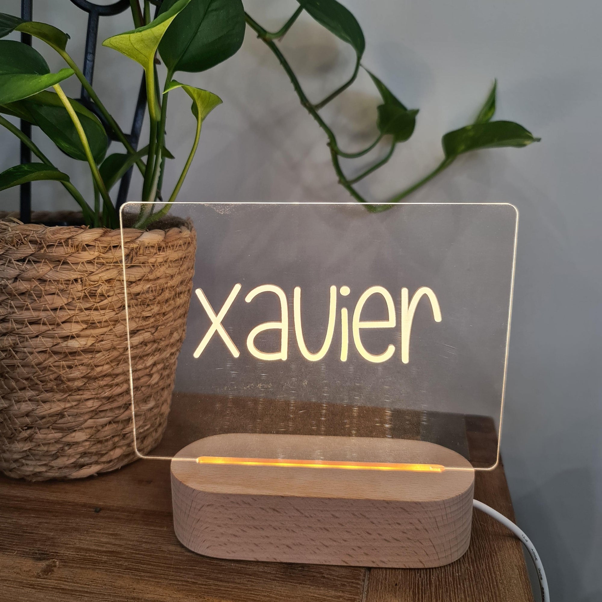 Personalised Night Light 🌙 - Fun Handwritten Name - The Willow Corner