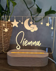 Personalised Night Light 🌙 - Hanging Stars - The Willow Corner