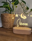 Personalised Night Light 🌙 - Hanging Stars - The Willow Corner