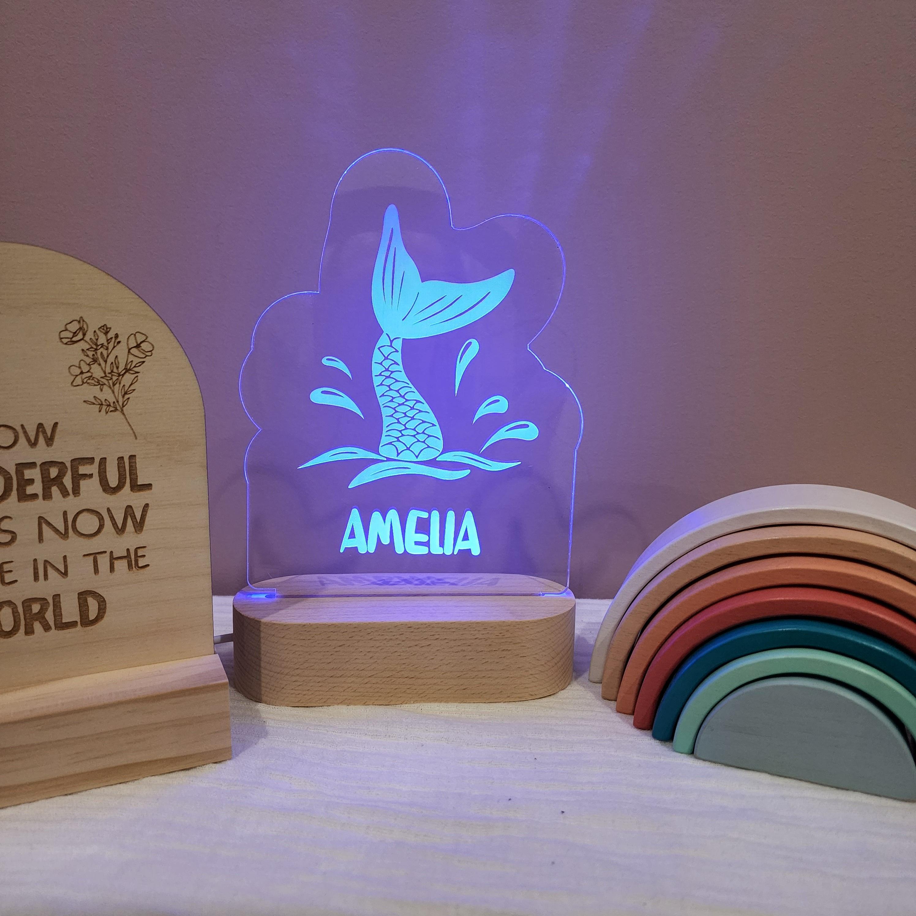 Personalised Night Light 🌙 - Mermaid - The Willow Corner