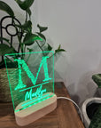 Personalised Night Light 🌙 - Monogram Name - The Willow Corner