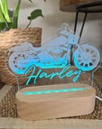 Personalised Night Light 🌙 - Motorcycle - The Willow Corner