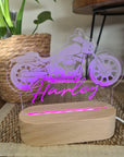 Personalised Night Light 🌙 - Motorcycle - The Willow Corner