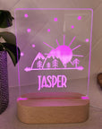 Personalised Night Light 🌙 - Mountain Skies - The Willow Corner