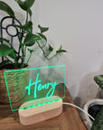 Personalised Night Light 🌙 - Script Name - The Willow Corner