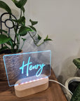 Personalised Night Light 🌙 - Script Name - The Willow Corner