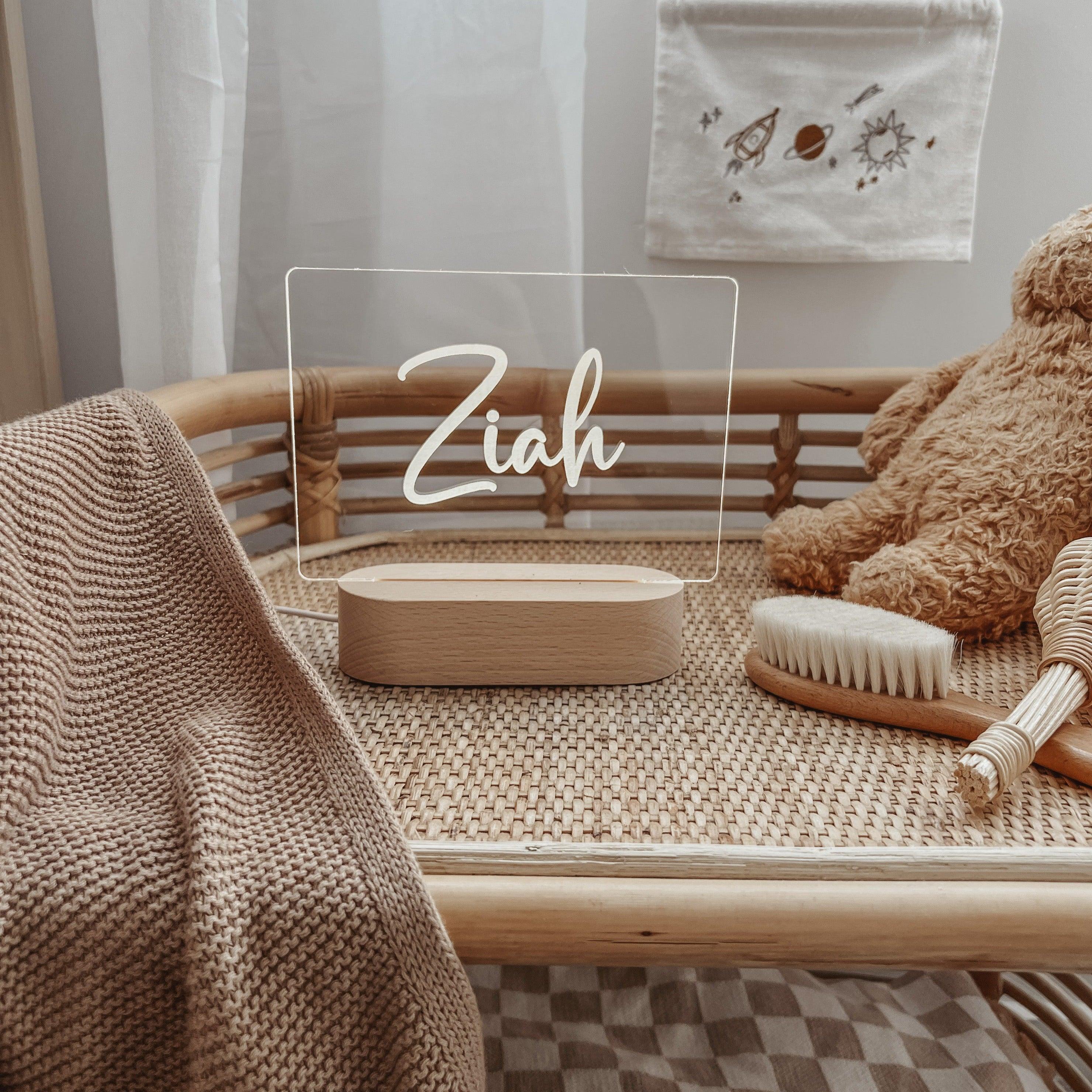 Personalised Night Light 🌙 - Smooth Script – The Willow Corner