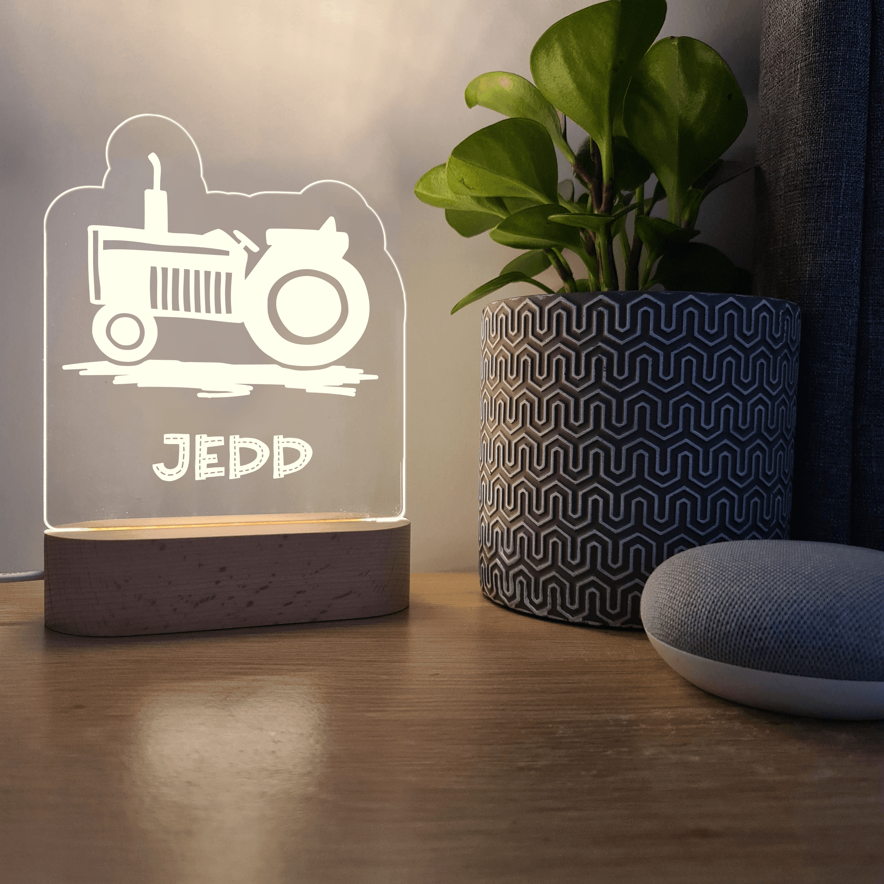 Personalised Night Light 🌙 - Tractor - The Willow Corner