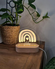 Personalised Night Light 🌙 - Triple Rainbow - The Willow Corner