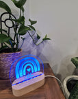 Personalised Night Light 🌙 - Triple Rainbow - The Willow Corner